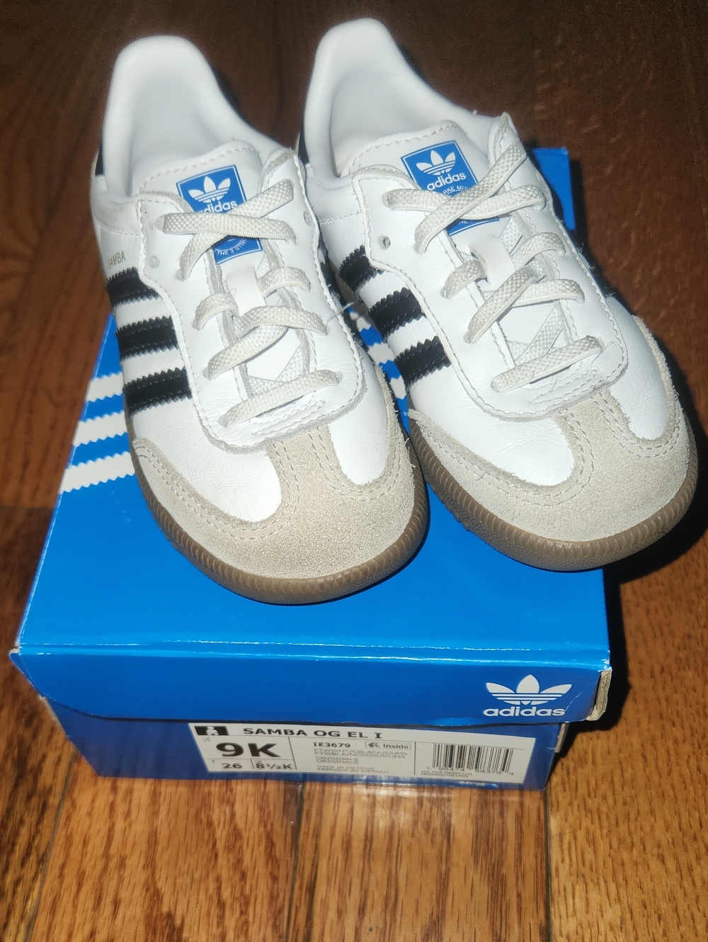 adidas Kids Samba OG Shoes - White/Black/Tan